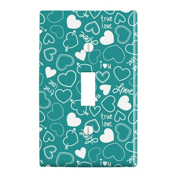 Wall Plate Valentine's Heart Pattern Switch Plate Light Switch Cover Decorative Outlet Cover for Living Room Bedroom Kitchen Wall Plate Valentine's Heart Pattern Switch Plate Light Switch Cover Decorative Outlet Cover for Living Room Bedroom Kitchen